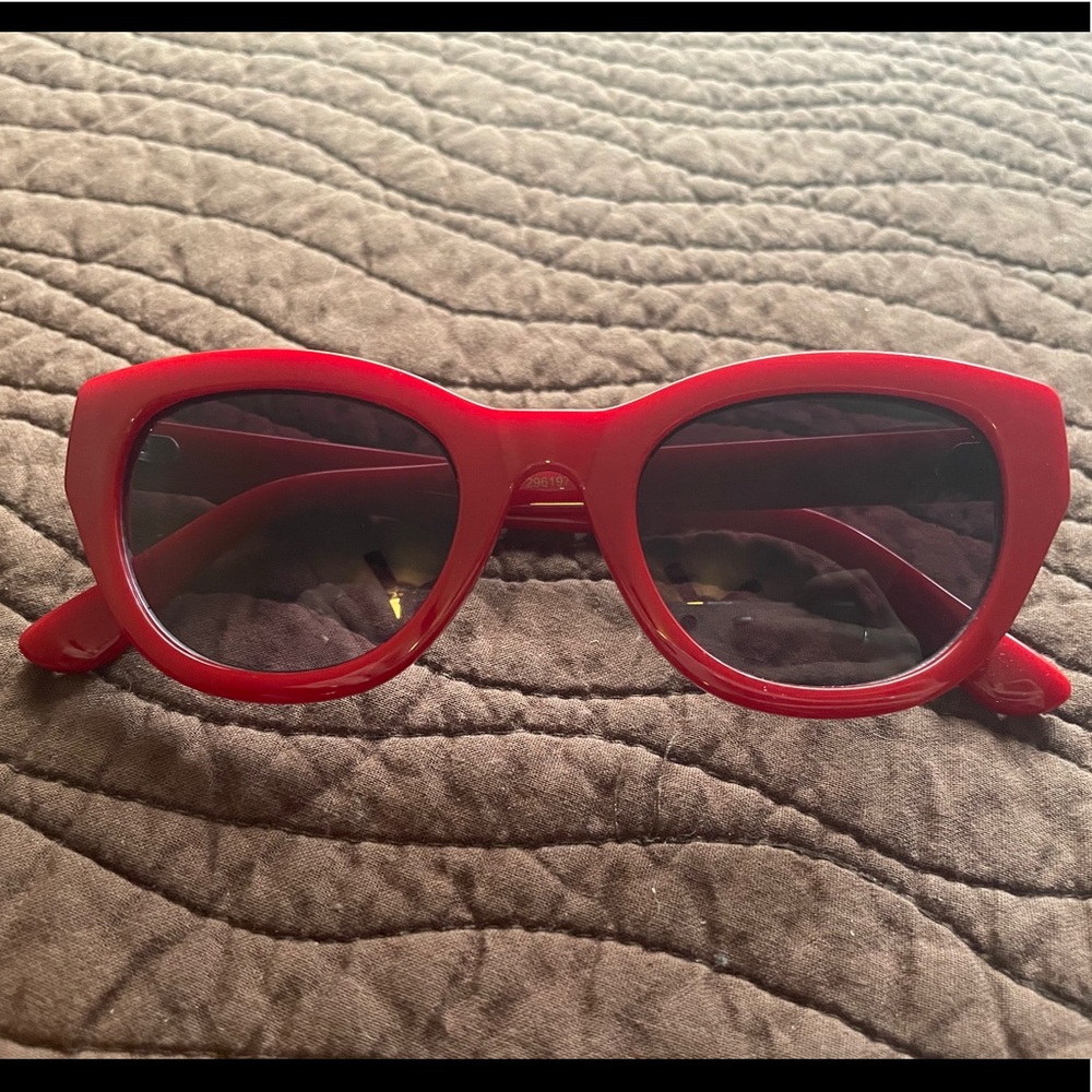 & Other Stories Red Cat Eye Sunglasses